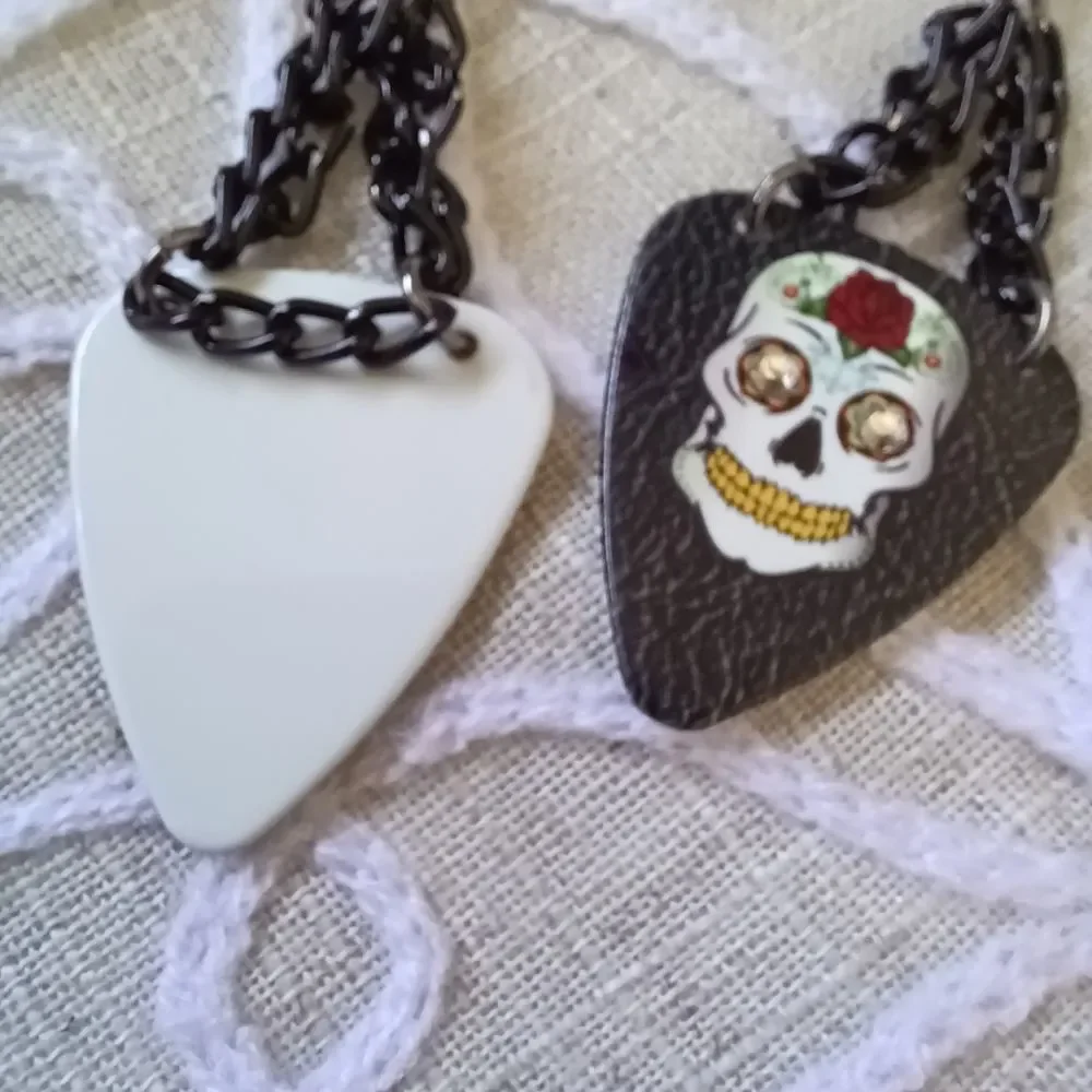 Guitar Pick Dangling Earrings